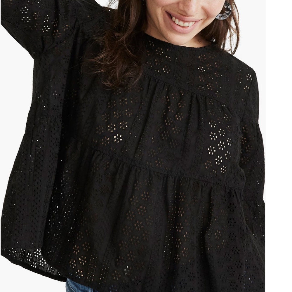 Madewell Tiered Button Top